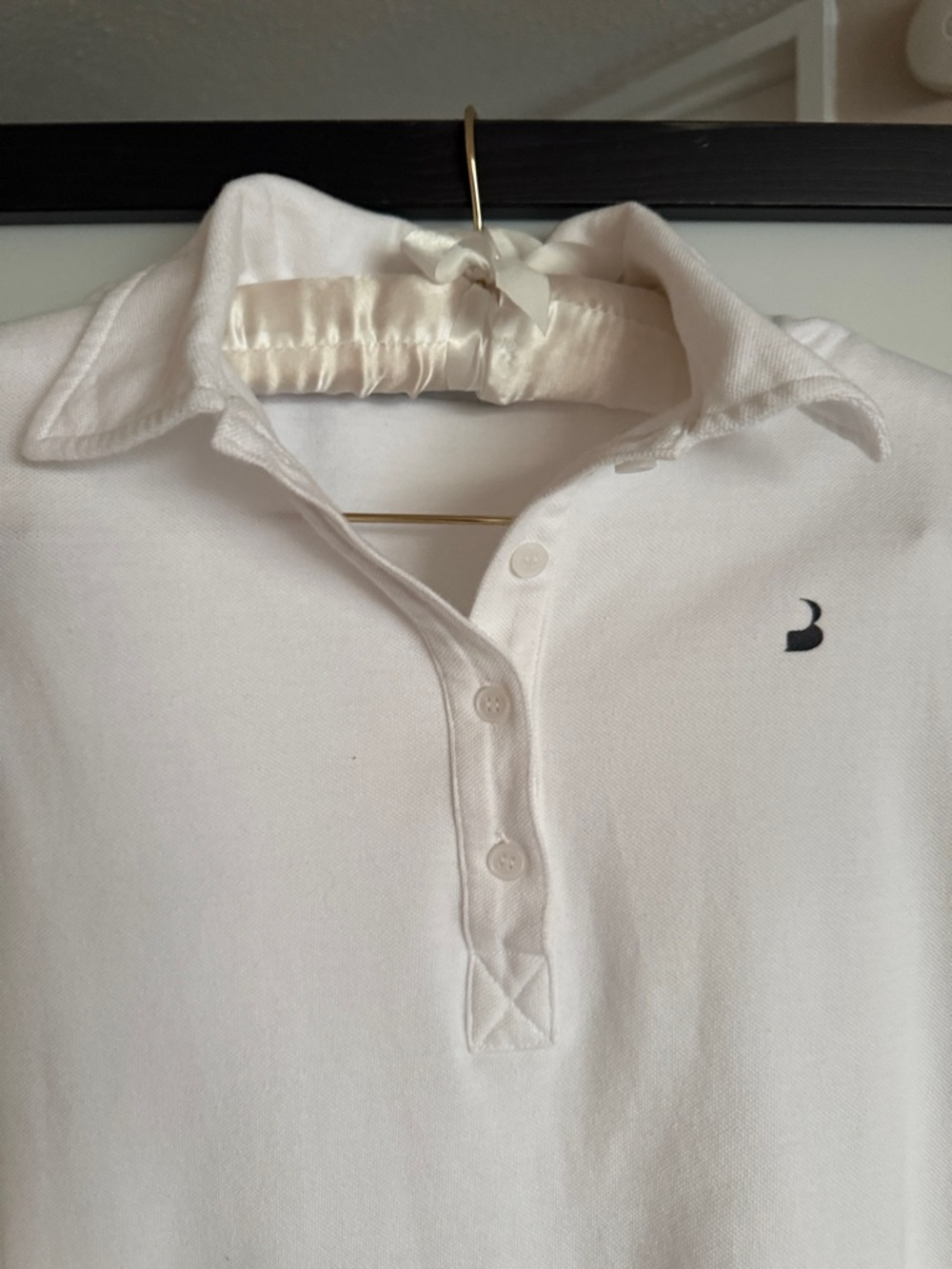Pushbutton White Structural Drape-Back Button-Up Top - Picture 11 of 16